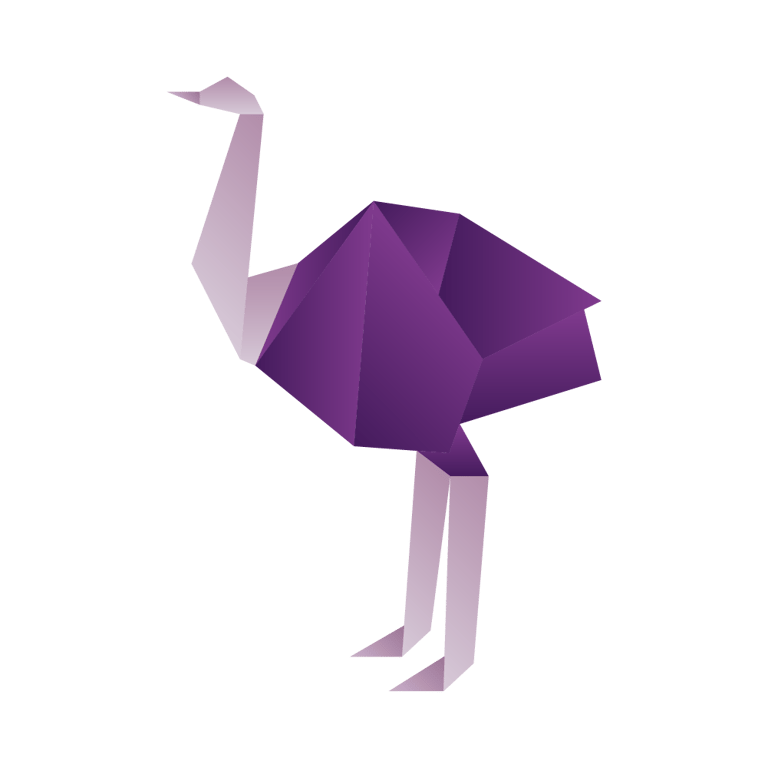 Ostrich, a mascot of the Nostr protocol, functions as a separator between sections of this page.